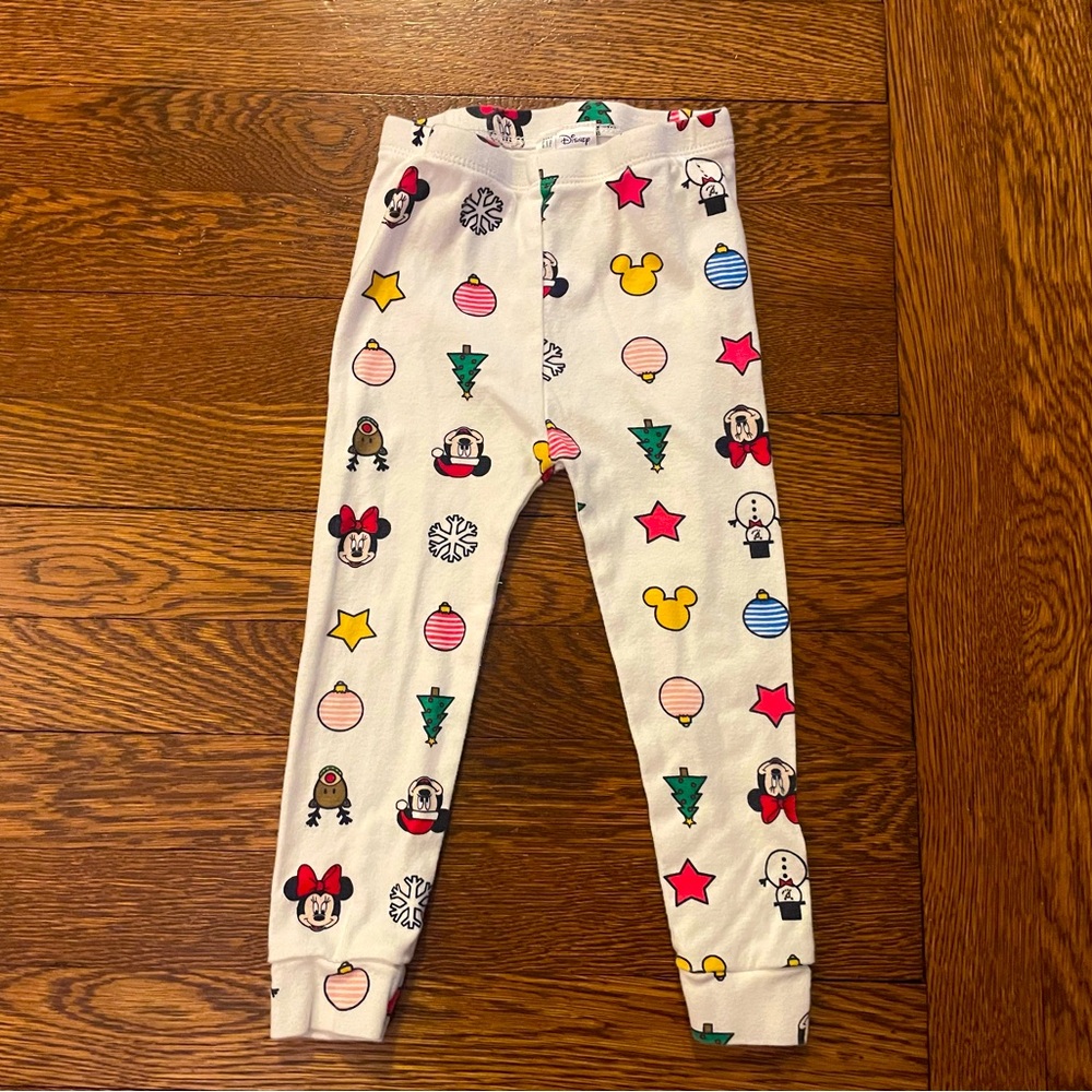 GAP Disney Mickey & Minnie Mouse Christmas Pajamas Pants Size 2T